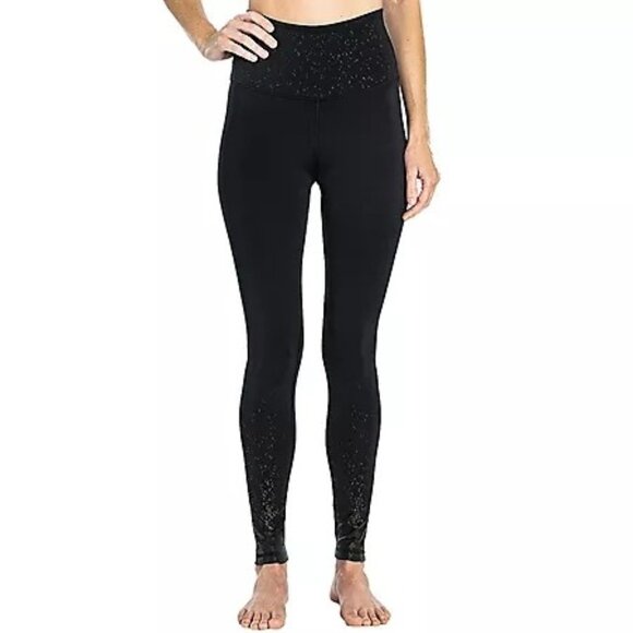 NWT Z by Zobha High Rise Shine Leggings Black Small - Picture 1 of 6